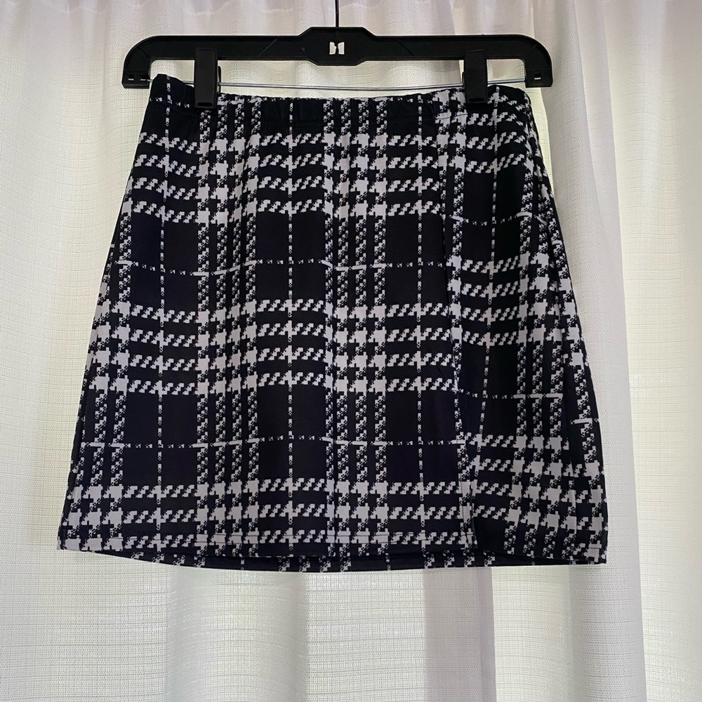 Plaid A-Line Mini Skirt